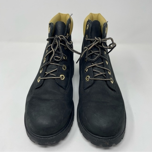 Timberland Hiking Boots – Leather – Black & Yellow – Size 6 - Picture 2 of 10